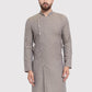 Men Grey Self Design Kurta Only ( KO 572 Grey )