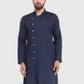 Men Navy Self Design Kurta Only ( KO 572 Navy )