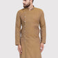 Men Yellow Self Design Kurta Only ( KO 572 Yellow )
