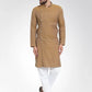 Men Yellow Self Design Kurta with Pajama - Jompers