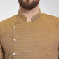 Men Yellow Self Design Kurta with Pajama - Jompers