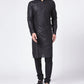 Men Black Solid Kurta Only ( KO 576 Black )