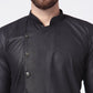 Men Black Solid Kurta with Churidar ( JOKP 576 Black )