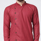 Men Maroon Solid Kurta with Churidar ( JOKP 576 Maroon )