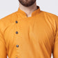 Men Yellow Solid Kurta with Churidar ( JOKP 576 Yellow )