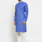 Men Royal-Blue Solid Kurta Only ( KO W 576 Blue )