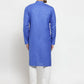 Men Royal-Blue Solid Kurta Only ( KO W 576 Blue )