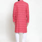 Men Peach Printed Kurta Only ( KO 587 Peach )