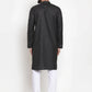 Jompers Men Black Solid Kurta with Churidar ( JOKP 588 Black )
