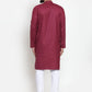 Jompers Men Maroon Solid Kurta Only ( KO 588 Maroon )