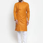 Jompers Men Mustard Solid Kurta Only ( KO 588 Mustard )