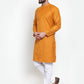 Jompers Men Mustard Solid Kurta Only ( KO 588 Mustard )