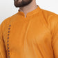 Jompers Men Mustard Solid Kurta Only ( KO 588 Mustard )