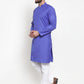 Jompers Men Royal-Blue Solid Kurta Only ( KO 588 Royal )