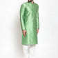 Jompers Men Green & White Self Design Kurta with Churidar ( JOKP 589 Green )