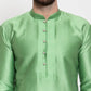 Jompers Men Green & White Self Design Kurta with Churidar ( JOKP 589 Green )