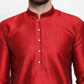 Jompers Men Maroon & White Self Design Kurta Only ( KO 589 Maroon )