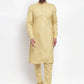 Jompers Men Beige Solid Kurta Only ( KO 592 Beige )