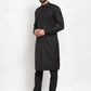Jompers Men Black Solid Kurta with Churidar ( JOKP 592 Black )