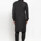 Jompers Men Black Solid Kurta with Churidar ( JOKP 592 Black )