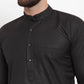 Jompers Men Black Solid Kurta with Churidar ( JOKP 592 Black )