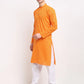 Jompers Men's Yellow Cotton Printed Kurta Only( KO 604 Yellow )