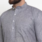 Jompers Men Grey Self-design Kurta Only ( KO 605 Grey )