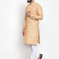 Jompers Men Orange Self-design Kurta with Churidar ( JOKP 605 Orange )