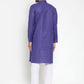 Jompers Men's Purple Woven Kurta Only ( KO 617 Purple )