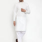 Jompers Men's White Woven Kurta Only ( KO 617 White )