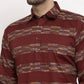 Jompers Men Brown Woven Design Kurta with Pyjamas ( JOKP 621 Brown )