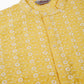 Jompers Men's Emroidered Kurta Payjama Sets ( JOKP 633Yellow )