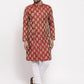 Jompers Men Maroon Jacquard Kurta with Churidar ( JOKP 634 Maroon )