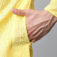 Jompers Men's Embroiderd Kurta Pajama ( JOKP 640 Lemon )