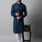 Jompers Men's Embroiderd Kurta Pajama ( JOKP 640Teal )