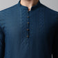 Jompers Men's Embroiderd Kurta Pajama ( JOKP 640Teal )