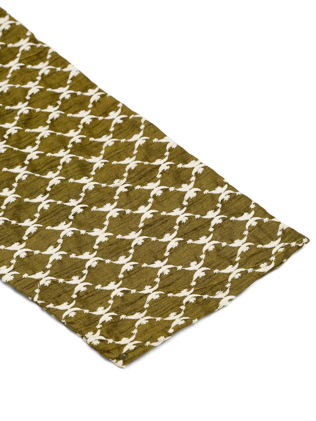 Jompers Men Olive Green Chikankari Kurta with Churidar ( JOKP 641 Olive )