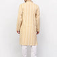 Jompers Men's Beige Woven Kurta Only ( KO 642 Beige )