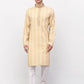 Jompers Men's Beige Woven Kurta Only ( KO 642 Beige )