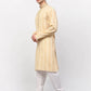 Jompers Men's Beige Woven Kurta Only ( KO 642 Beige )