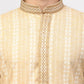 Jompers Men's Beige Woven Kurta Pajama ( JOKP 642 Beige )
