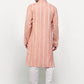 Jompers Men's Pink Woven Kurta Only ( KO 642 Pink )