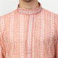 Jompers Men's Pink Woven Kurta Only ( KO 642 Pink )