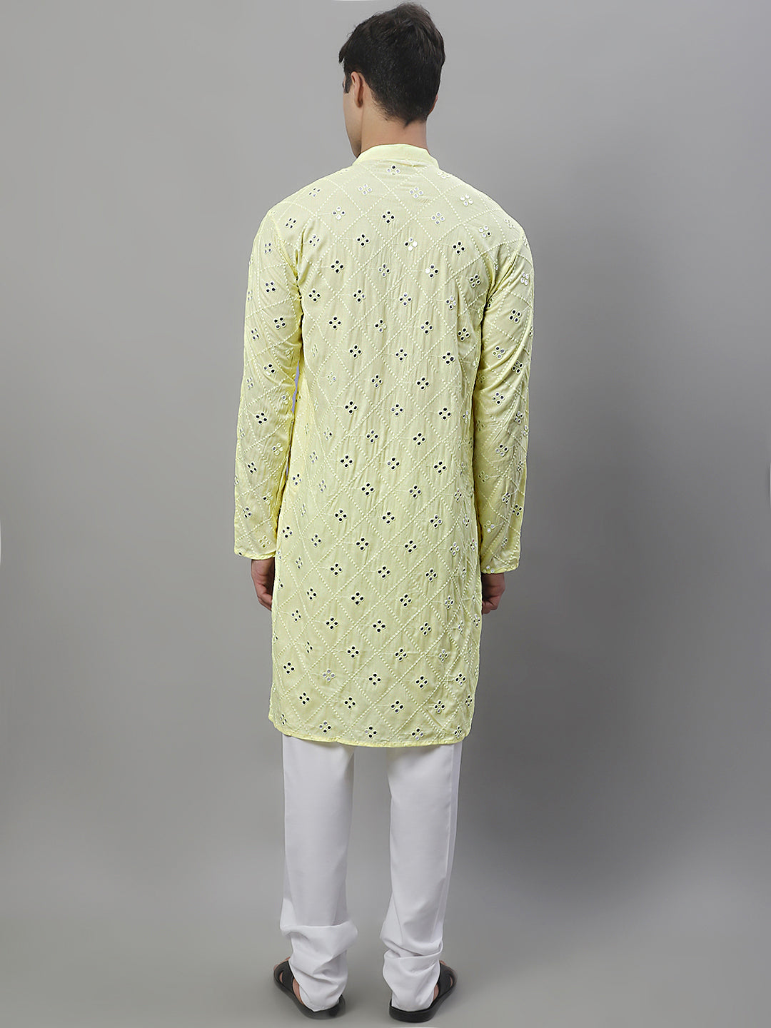 Men's Embroidered Mirror Work Kurta Payjama Sets
