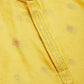Jompers Men's Yellow Coller Embroidered Woven Design Kurta Only ( KO 649 Yellow )