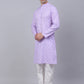 Men's Cotton Floral printed kurta Pyjama Set ( JOKP 650Purple )