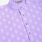 Men's Cotton Floral printed kurta Pyjama Set ( JOKP 650Purple )