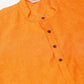 Men's Cotton Solid Kurta Pajama Sets ( JOKP 657Orange )