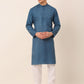Men's Cotton Solid Kurta Pajama Sets ( JOKP 657Peacock )