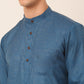 Men's Cotton Solid Kurta Pajama Sets ( JOKP 657Peacock )